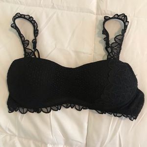 Black lace aerie bra